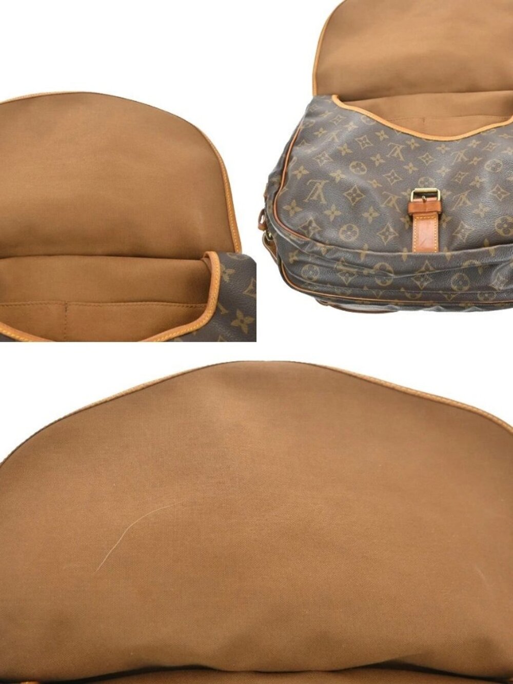 LOUIS VUITTON Saumur 35 Shoulder Bag Monogram Leather BN France M42254 74KC864 - Picture 13 of 16